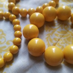 Set of three bright yellow bracelets